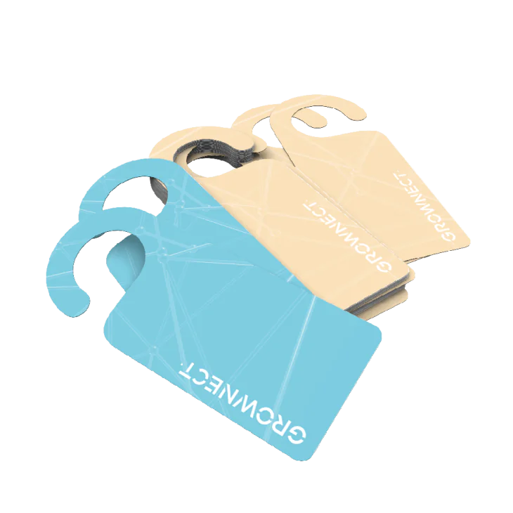 Door hanger design - GrowNect® - We design, create, improve and translate